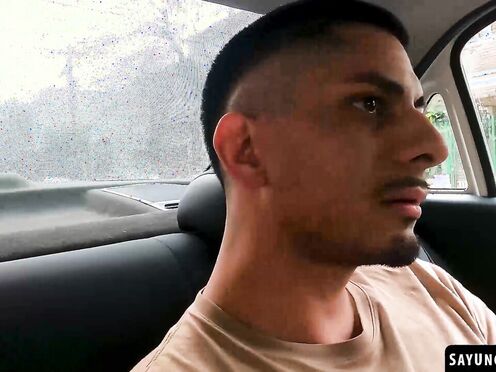 Alexander Rajesh fucks Lorenzo August while getting some fresh air