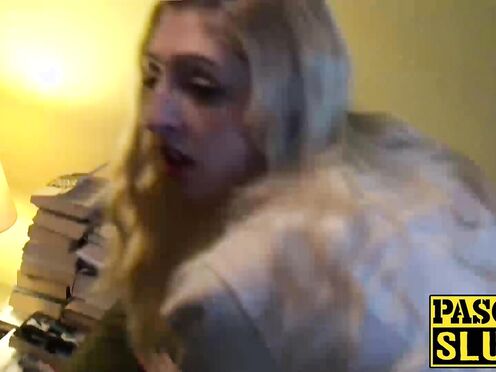 Nasty blonde beautiful babe Jessica Jensen gets a bondage spankathon