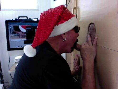 Dad Gets a Gloryhole Meat Milking