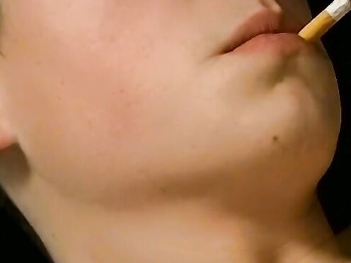 Beautiful Jeremiah Johnson shoots load to his cigarette pack after jacking & su