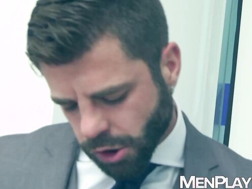 Suited stud Hector de Silva wrecks Emir Boscattos butt hard