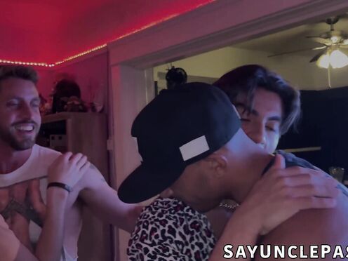 Jordan Lake got gangbanged by sexy men at a wild & wet party