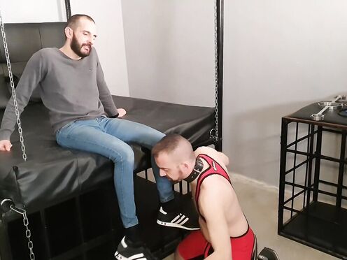 Bearded Daddy Javi Hard Toys His Sex Slave Jordi Slutx