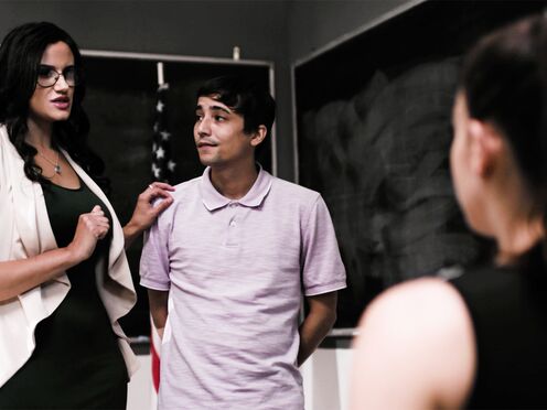 Pawg Latin teen fucks her teachers stepson to get good grades