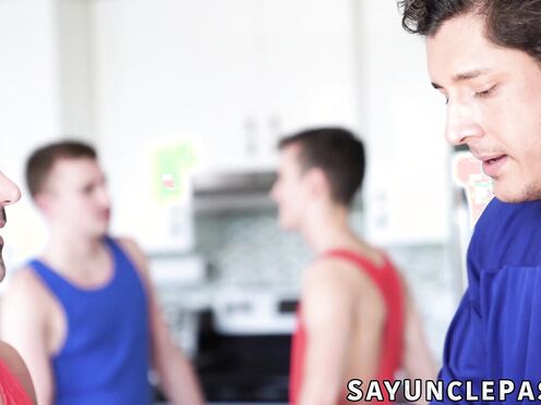 Step Daddy gave Ryan Jacobs & Cole Link a sensual warm up massage