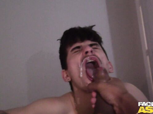 Ebony huge black dick slips up to manhole