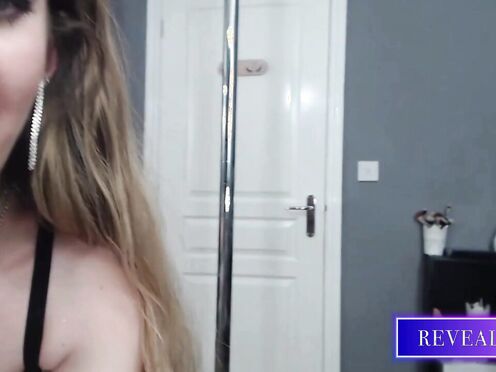 RevealMe  HOT ITALIAN MOMMY IN EBONY LINGERIE DP DILDO FANTASY