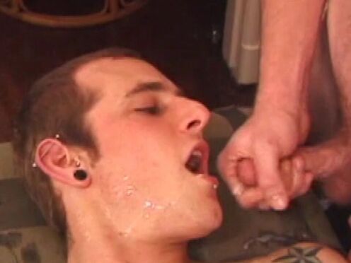 Eight Boys Stroking Meat