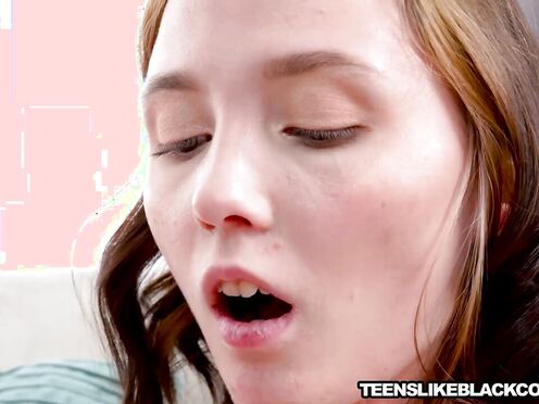 Dominant ebony Blade gapes the juicy muff of  hot girl Akina Asmus