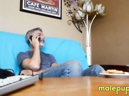 Your step daddy starts munching his sandwich while youâre stuck inside & canâ