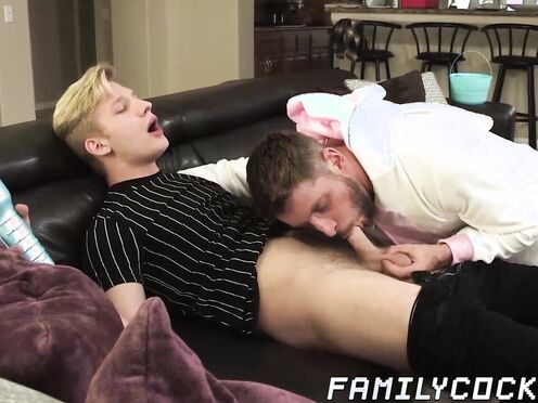 Easter egg hunting with blonde Jace Madden turned cocksucking