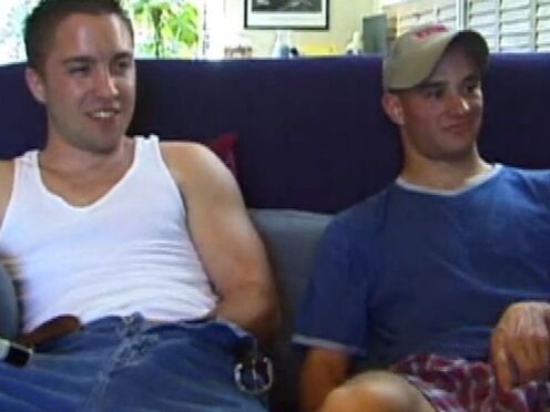 Curious Straight Boy Gay 3some