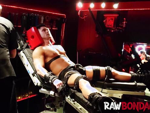 Willing sub Devin Franco gets into a bondage & endure pain for pleasure