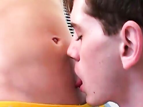 Handsome redhead boy receives a blowjob from his hot boy toy