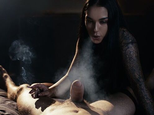 P-O-V Hot Latin Angel Gives Smokey Blowjob Before Riding Huge Cock While Smoking Fetish