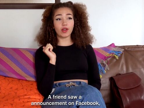 Latin teen amateur does assfucking on her very first movie casting