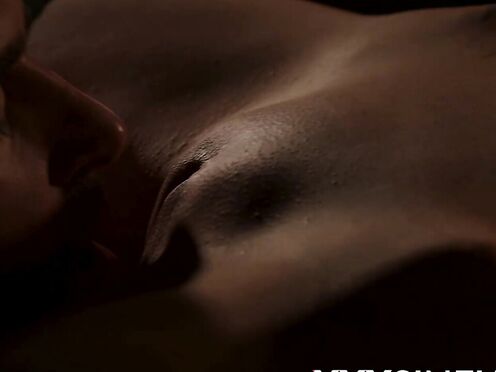 Horny couple plays orally before slow erotic doggy style