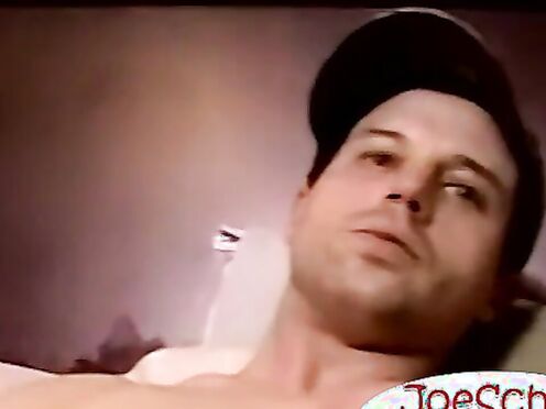 Straight guy squirts huge fountain of cum jerking off