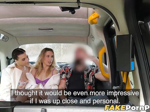 I joined sexy Emily Pink & Mellany Lapiedra at the back of the cab for a nasty