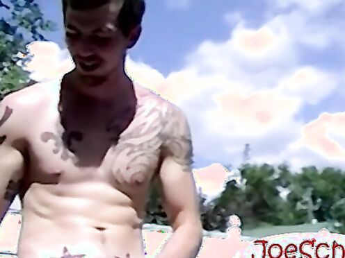 bareback fucking this tatted dude hard til I cum in his booty