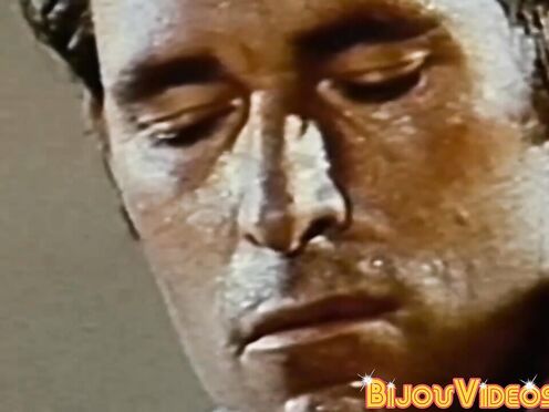 Vintage muscle gays deepthroat sucking & ass pumping raw