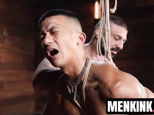 Zed Sheng whimpers & howls as Marco Napoli punishes his body