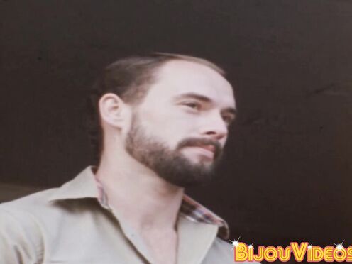 Classic homosexual studs butt bang hard in a wild threesome