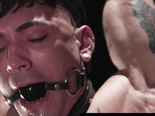 Rocky Unleashed dominates Siren Santiago with wild suspension bondage