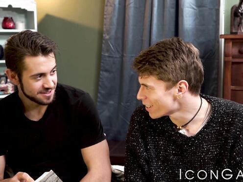 Dante Colle comforts Troy Accola with his big cock