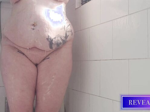 RevealMe  BUXOM BEAUTY'S STEAMY SHOWER MASTURBATION WITH WATER JET