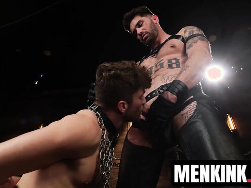 Sexy Chris Damned edges & denies Carter Collins before cross fucking