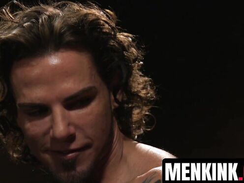 Pierced hunk Archer Croft double teamed in relentless edging