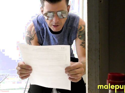 Charming Latino Julian Jaden is EMBARRASSED in front of his coach