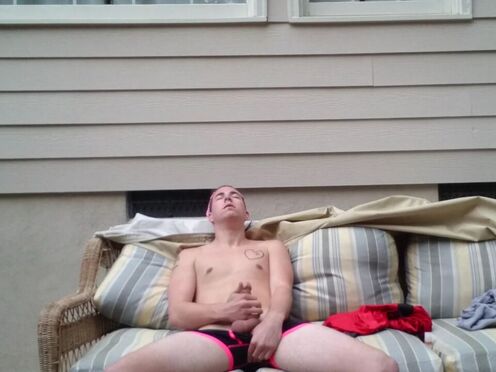 Amateur Cole Stroking In The Sunlight