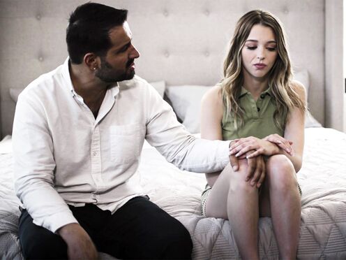 Cunning mature stud manipulates & rails his petite teen Girlfriend hard