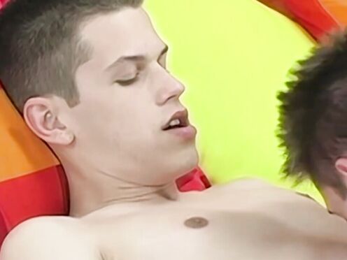 Charming twink Kevin Grey nailed by Caleb Levi after sloppy BJ