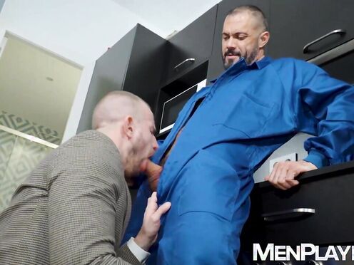 Boss Jacob Lord makes his coworker Ridick work for his promotion