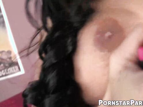 Huge tits STEPMOM Angelina Valentin uses toys for her solo wanking