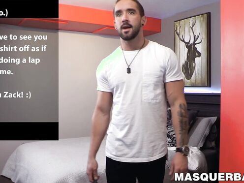 Yummy & hung babe Zack Lemec aggressively fucks his pillow