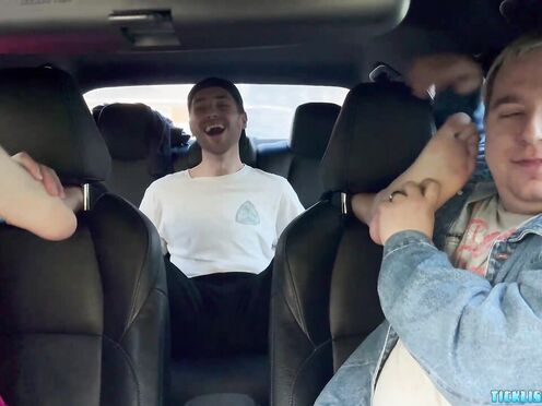 Dimitri Hops In For Some Foot Action With Matt & Ryder