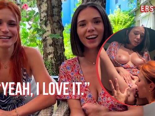 Ersties - Sexy Ladies Clemence & Eve Have Risky Public Lesbian Sex
