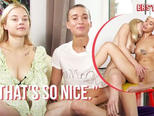 Ersties - Adorable Ukrainian Beauty Bianca Uses a Sex Toy To Get Jade Off