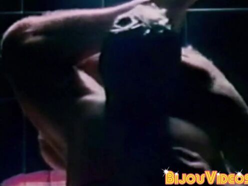 Sculpted blonde Joe Dietrich flaunts his nice body & jerks in front of us