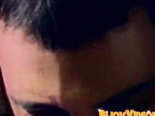 Lean mustached dude Anthony Lee receives oral & assfucking hammering