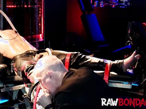 Sweaty jock Devin Franco foot licking & deepthroating in raw bondage