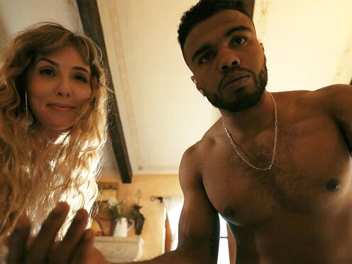 Big boobs bi MILF convinces buxxom Girlfriend for threeway with huge black dick stud