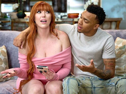 Dramatic stepmum fucks her black huge black dick stepson because he knows her