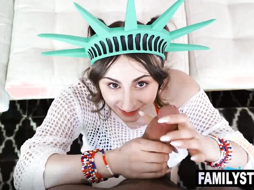 Will Pounder & Josh Riversgiving Penelope Kay that creamy fireworks