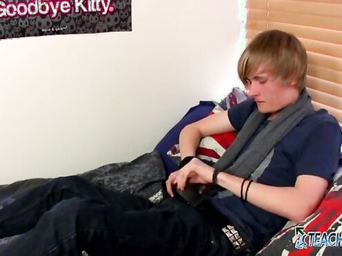 TeachTwinks: Brent Daley Enjoys Tugging & Stretching His Veiny Prick