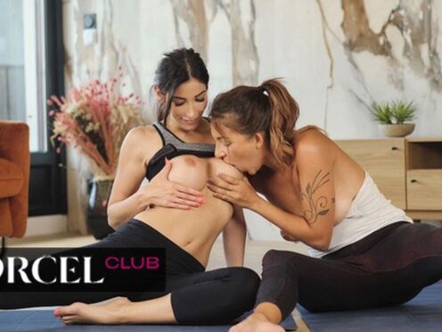 Lesbian sex with the yoga professor